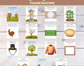 Thanksgiving Playdough Mats: Fall Activity, Toddler Sensory Bin (Printable PDF Download)