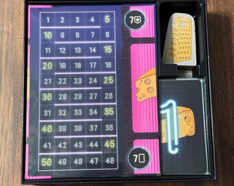 Ratzia Board Game Organizer For Sleeved Cards and components / 3D Printed Insert