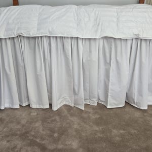 College dorm bed skirt, tall bed skirt, custom bed skirt, bed skirt panels, college dorm bedding