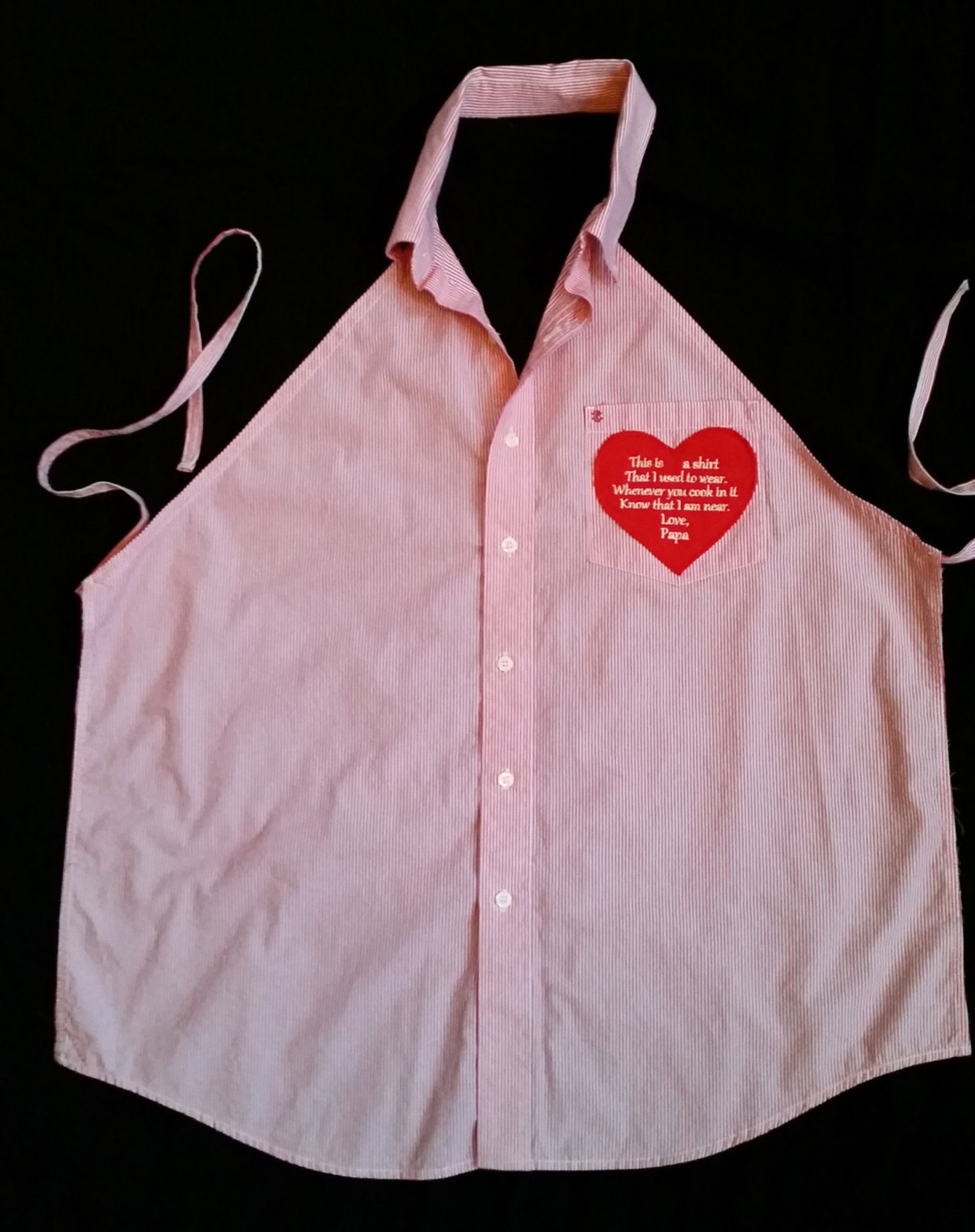 Apron Shirt Apron Memorial Apron Etsy