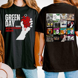 Green Day Music T-shirt - 90's Rock Classic Vintage Unisex T Green Day Music T-shirt - 90's Rock Classic Vintage Unisex T
