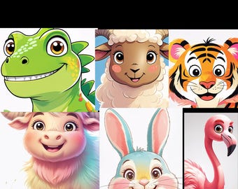 Animal Alphabet Wall Art: ABC Learning Printable Bundle (Digital Download)