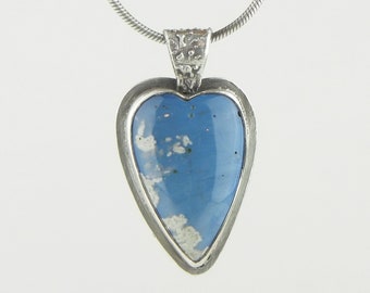 Leland Blue Heart Pendant- Michigan