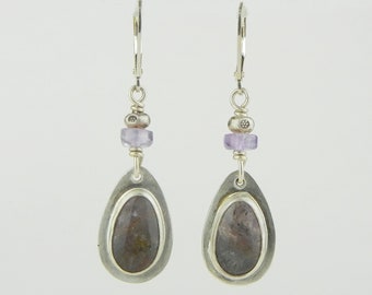 Thunder Bay Amethyst and Sterling Earrings