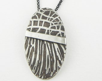 Textured Sterling Necklace