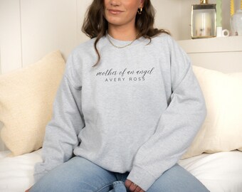 Camiseta personalizada Angel Mama, Mama of an Angel, Moletom personalizado para perda infantil, Presente de lembrança de perda de gravidez, Presente personalizado para perda de bebê