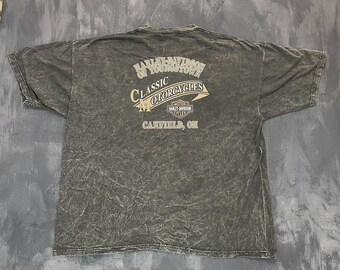 vintage Harley Davidson shirt mens XXL Black 2000s y2k biker Canfield Ohio USA