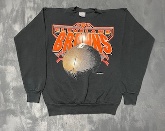 ヴィンテージ 1994 NFL クリーブランド・ブラウンズ スウェットシャツ メンズ ミディアム ブラック 1994 スペクテーター