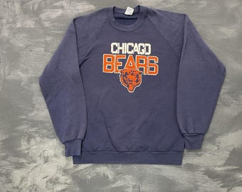 Vintage Chicago Bears Herren-Trikot mit großem blauen 1980s NFL USA-Logo