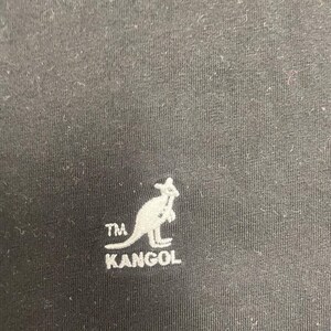 vintage Kangol-poloshirt heren grote zwarte jaren 2000 y2k 1/4 zip afbeelding 4