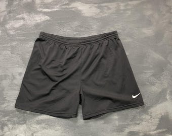 vintage Nike Mesh Shorts Herren XL Schwarz 1990s white tag swoosh