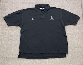 Vintage black Houston Oilers  polo shirt mens XXL Black 1990s NFL
