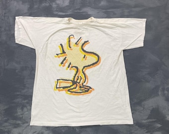 vintage Peanuts Schulz shirt mens XL White 1990s cartoon USA