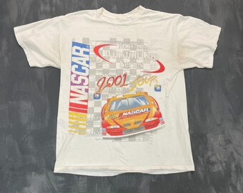 Vintage NASCAR Winston cup race shirt mens Large white 2000s y2k