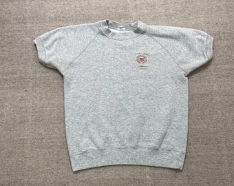 Vintage sweater America Coast Guard heren grijs, jaren 80, VS