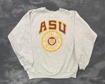 vintage Arizona State University ASU sweatshirt mens xl grey 1990s USA
