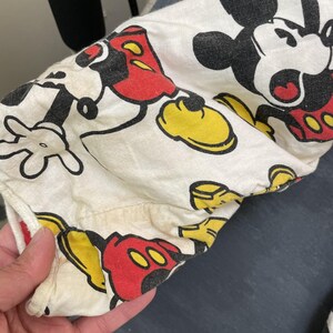 Sudadera reversible vintage de Mickey Mouse para hombre, talla grande, blanca, años 80, Disney imagen 7
