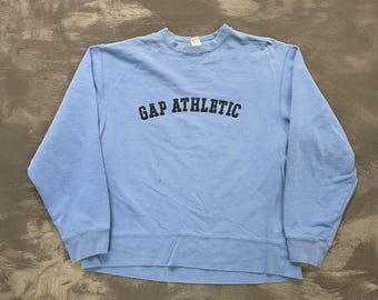 vintage Gap Athletic sweatshirt mens large Blue 1990s