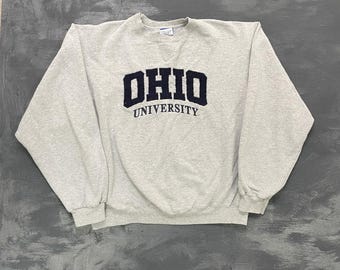 vintage Champion Ohio University sweatshirt mens large Grey 2000s y2k