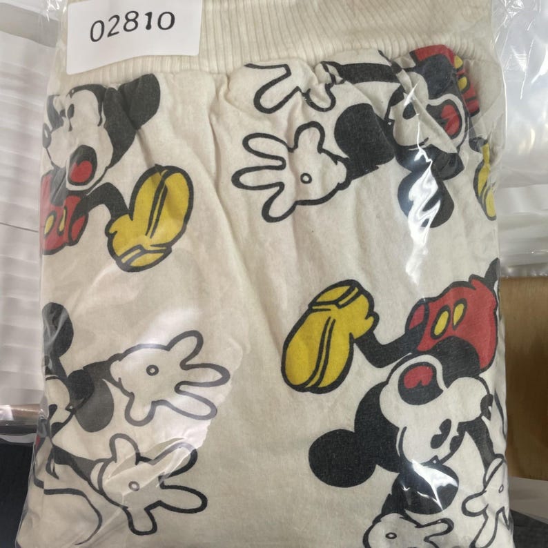 Sudadera reversible vintage de Mickey Mouse para hombre, talla grande, blanca, años 80, Disney imagen 13
