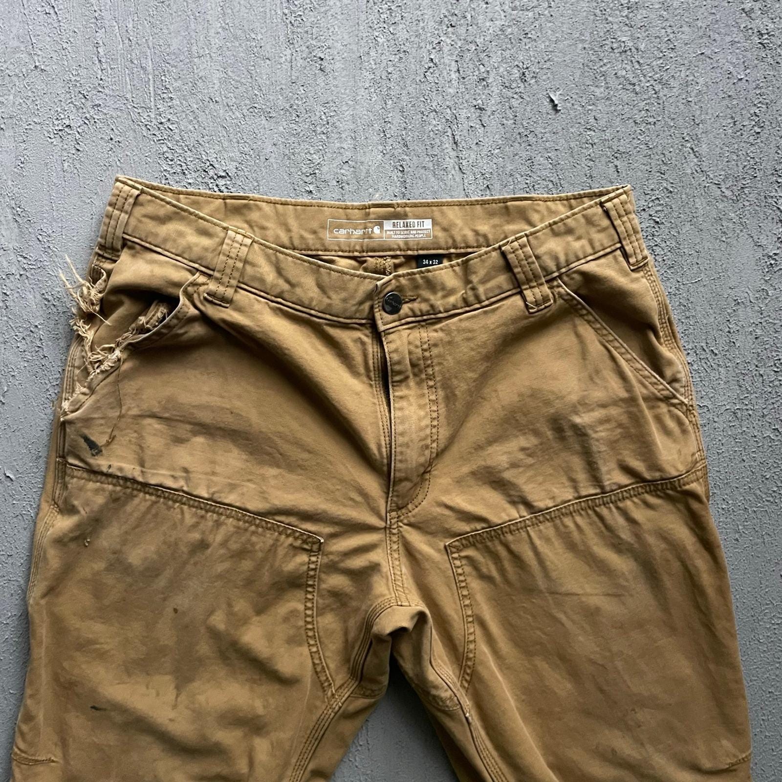 Carhartt Double Knee Pants 34x32 - Etsy