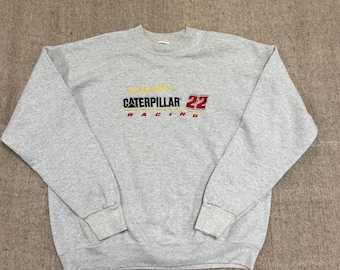 Vintage Ward Burton Racing Sweatshirt Herren XL Grau 1990s