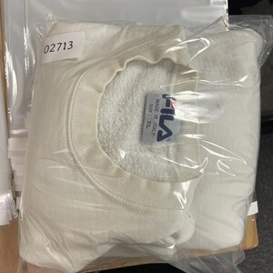 vintage Fila Biella Italia sudadera hombres xl blanco 1990s italia imagen 8