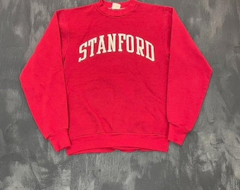 Vintage Stanford University sweatshirt mens Medium Red 1980s USA