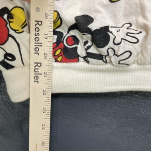 Sudadera reversible vintage de Mickey Mouse para hombre, talla grande, blanca, años 80, Disney imagen 11