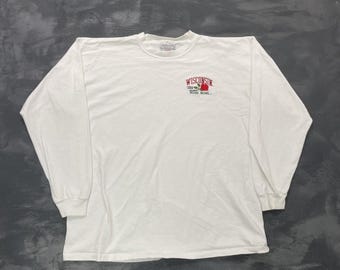 Vintage wisconsin Rosebowl Shirt mens XL White 1990s USA NCAA Long sleeeve