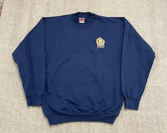 Bluza męska vintage New York Police w kolorze średnio-niebieskim z 2000 r., mistrz NYWFIA z 2000 r.