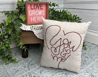 Valentines Gifts For Girlfriend, Anniversary Gift For Wife, You And Me Canvas Pillow, Valentines Decor