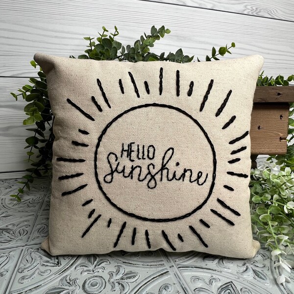 Sunshine Pillow Etsy