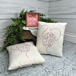 Valentines Gifts For Girlfriend, Anniversary Gift For Wife, You And Me Canvas Pillow, Valentines Decor image 6
