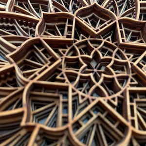 Star Layered wood Mandala