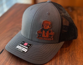 Trump "You Missed" Hat with Attitude - Richardson 112 Trucker Cap, Bold Political Statement for Trump Supporters Trump 2024