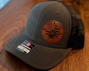 Trump 2024 "You Missed" Hat - Richardson 112 Trucker Cap, Patriotic Political Statement Hat for True Trump Supporters