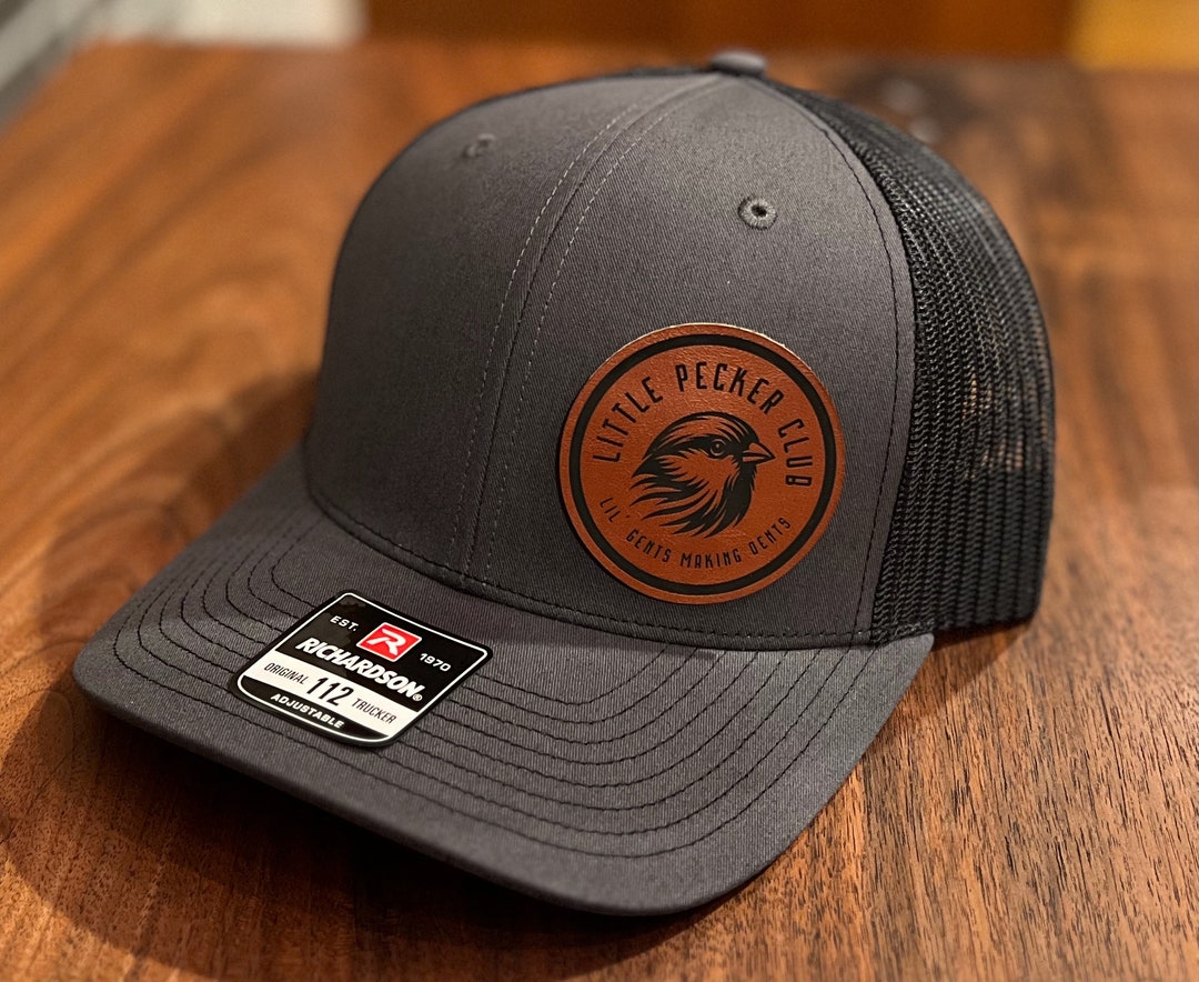 Retro Funny Little Pecker Club Patch Richardson 112 Mesh Snapbak Trucker Cap Hat Lil Pecker Club Embroidered Patch RIchardson 112 Mesh  main image 2