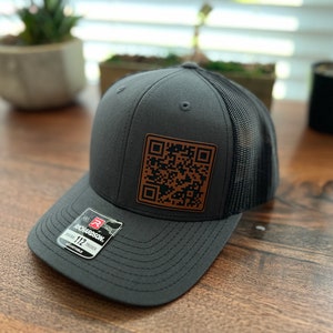 Fuck You! QR Code Patch Trucker Hat Fun & Unique Message Hat, Cool Headwear Gift Idea for Men