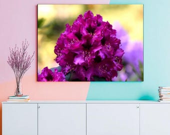 Purple Azalea Flower Photography: Nature Wall Art (Digital Download)