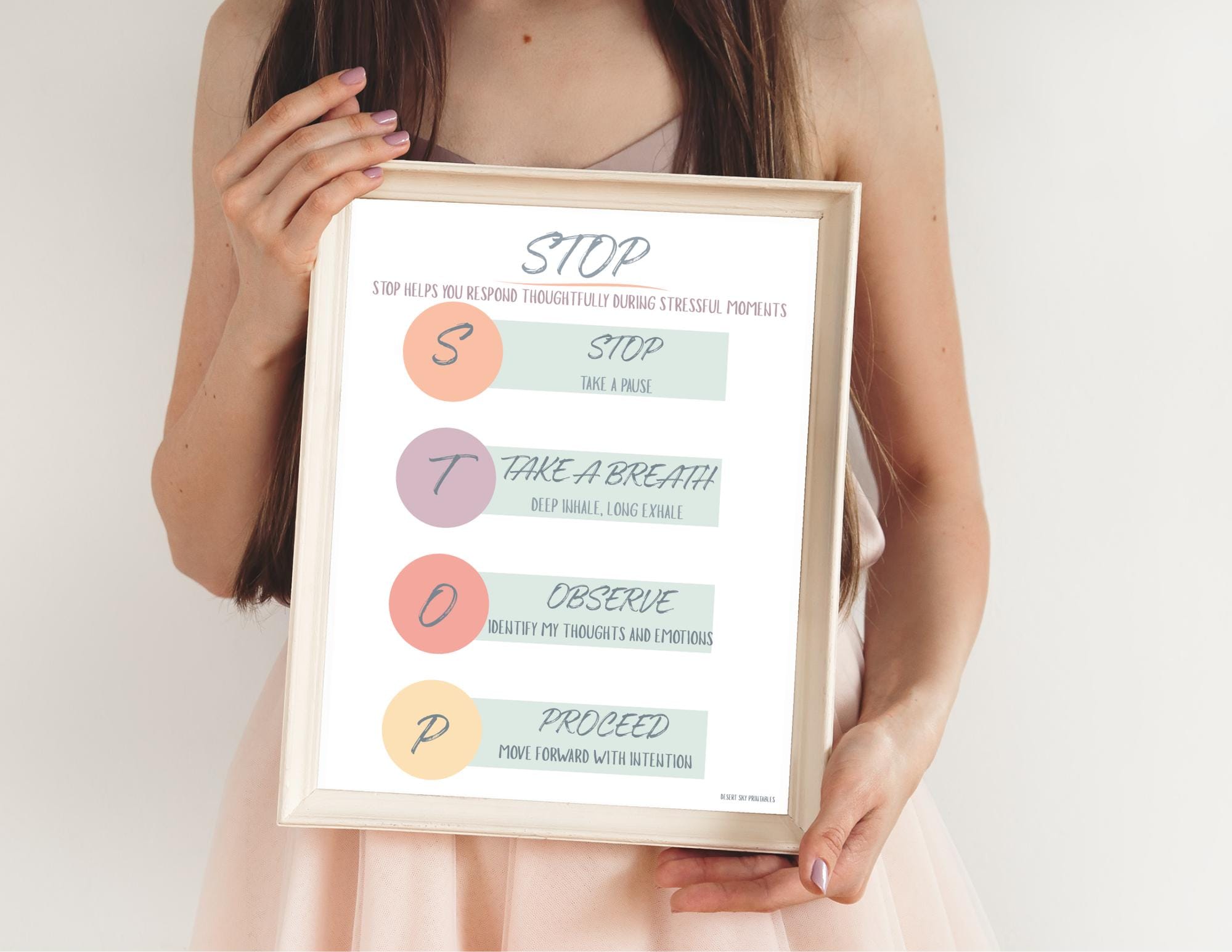 STOP Mindfulness Technique Printable - Etsy