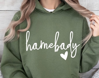 Homebody Graphic Hoodie: Unisex Cotton-Blend Loungewear