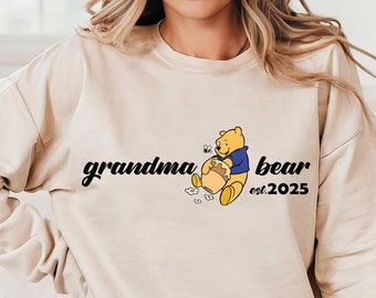 Custom Grandma Bear Sweatshirt: Personalized Grandkids Gift