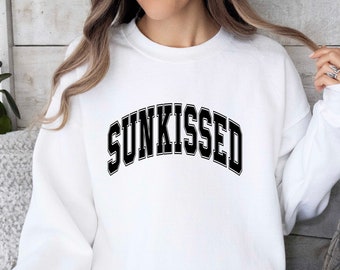 Sunkissed Sweatshirt: Summer Vacation Crew Neck Sweater