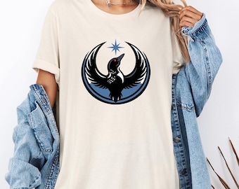 Comfort Colors Minnesota Rebel Alliance Shirt, MN State Bird Loon Resistance T-Shirt, Unique MN Pride Protest Gift