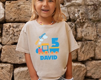 Personalized Train Birthday Shirt: Choo Choo Toddler Tee