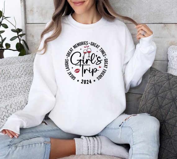 Girls Trip 2024 Sweatshirt Cheaper Than Therapy Sweat Great Memories Sweat Best Friends Sweat Great Times Outfit for Gift Cute Sweater Etsy
