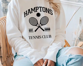 Hamptons Tennis Club Sweatshirt: New York Country Club Style