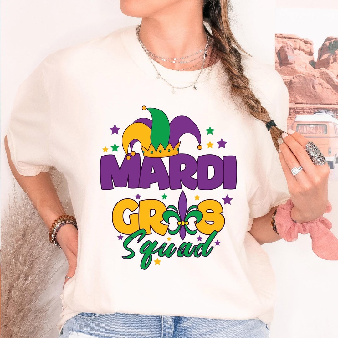 Mardi Gras Squad Shirt, Mardi Gras Party Shirt, Mardi Gras T-shirt ...