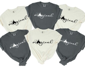 Comfort Colors Magical Shirt, Magic Kingdom T-Shirt, Family Vacation Tee, Castle Graphic Shirt, Disney Magical Tee, Mickey and Minnie Shirt